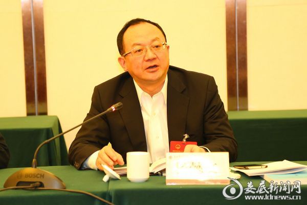 杨懿文参加涟源代表团讨论