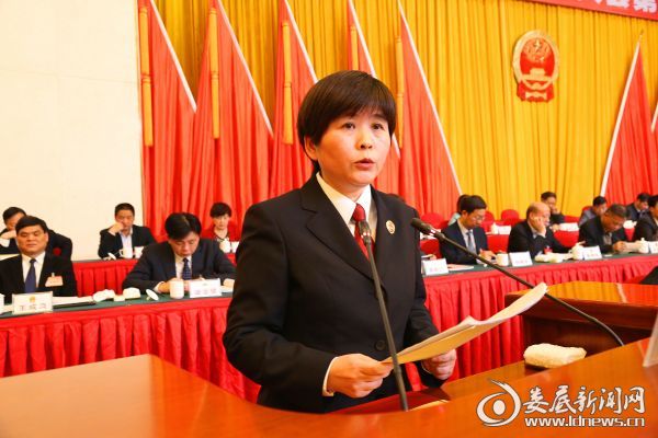 李芳芳作检察院工作报告
