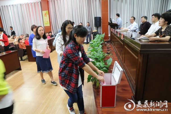 4、党员们投下神圣的一票