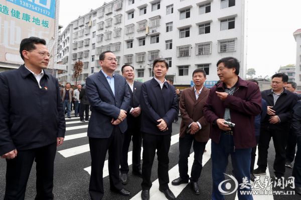 李荐国、杨懿文一行首先来到沙塘湾街道察看了俩塘安置小区_meitu_2