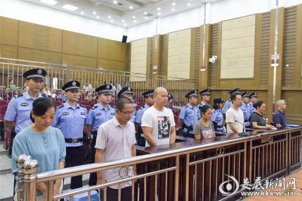 湖南鸿冠集团公司原董事长石江泳等7名被告人受审