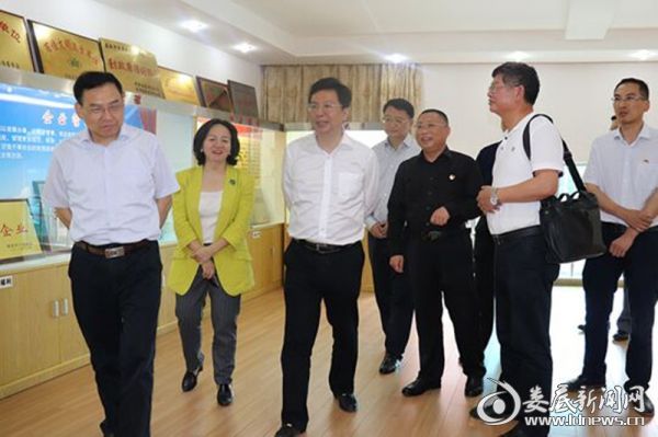湖南省委常委、省国资委党委书记胡衡华到娄底市水业公司调研指导_副本