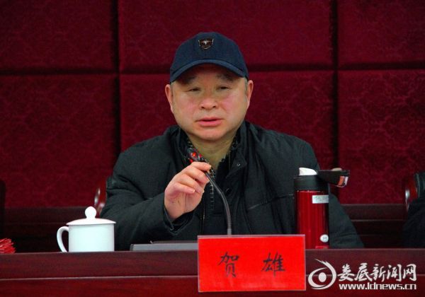 （市发改委副主任贺雄主持会议）
