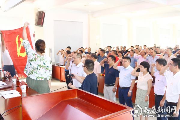 全体与会人员重温入党誓言