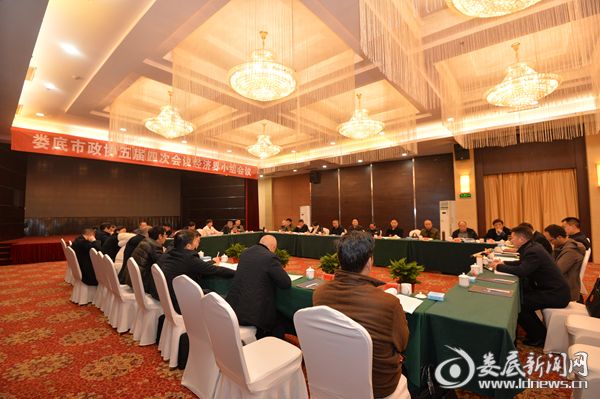 娄底市政协五届四次会议经济界小组会议现场