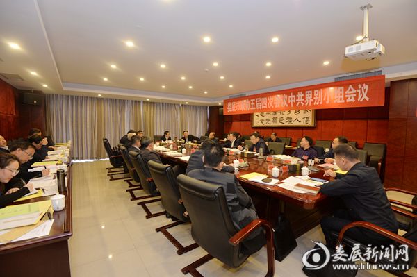 娄底市政协五届四次会议中共界别小组会议现场