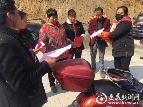 （奉家镇各村积极宣传防控新型冠状病毒知识）