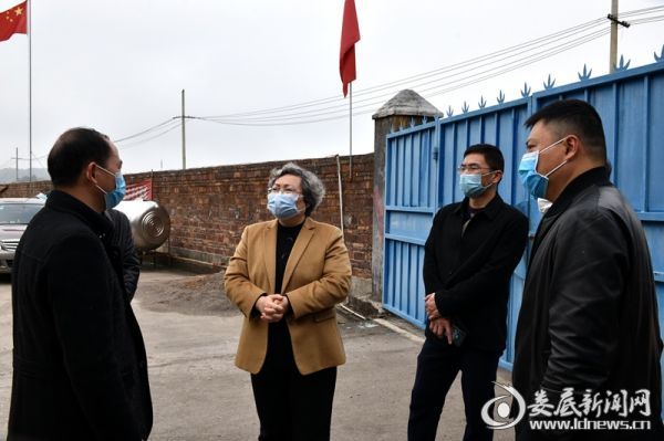 在杨市镇，石艳萍实地督查娄底市恒富钢瓶检测有限公司疫情防控与复工复产工作情况