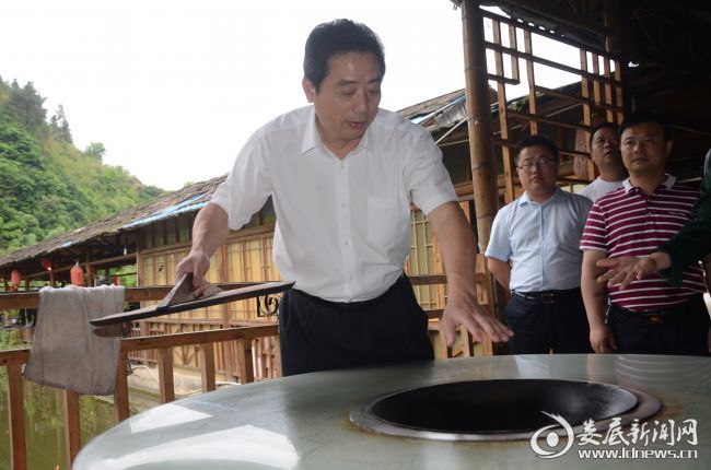 吴建平在莫言醉休闲农庄调研