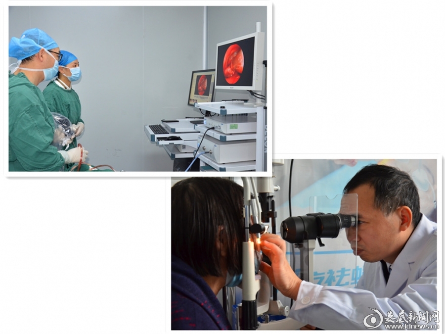 石立平主任为泪道患者面诊并手术