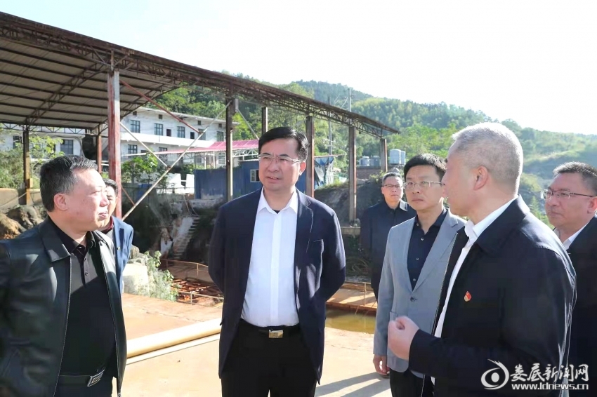 调研原胜利煤矿涌水治理情况