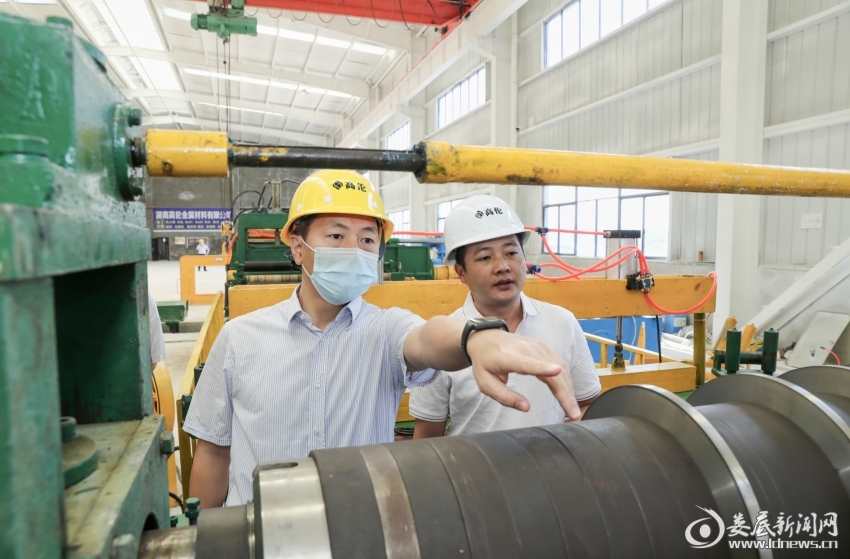 曾超群调研上海中蜀实业有限公司湖南项目。