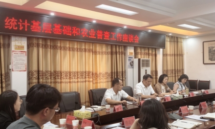 娄底市统计局赴双峰县调研统计基层基础和“四农普”工作